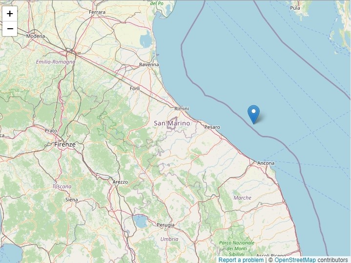 Avvertita scossa di magnitudo 3.9