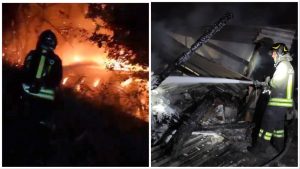 Fiamme nei depositi di materiali edili: Vigili del fuoco impegnati a Cignano <span> (Video e foto) Fiamme nei depositi di materiali edili: Vigili del fuoco impegnati a Cignano <span> (Video e foto)