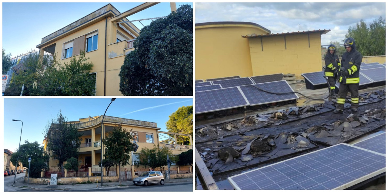 Pannelli fotovoltaici a fuoco: asilo regolarmente aperto, in attesa del trasferimento entro Natale