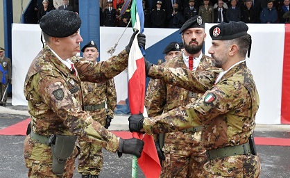Cambio della guardia al 235° Reggimento Piceno