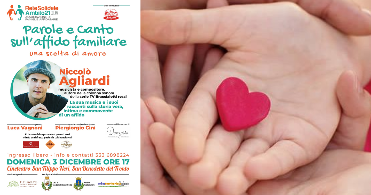 Affido familiare, “una scelta d’amore”: a San Benedetto una domenica di confronto e approfondimento