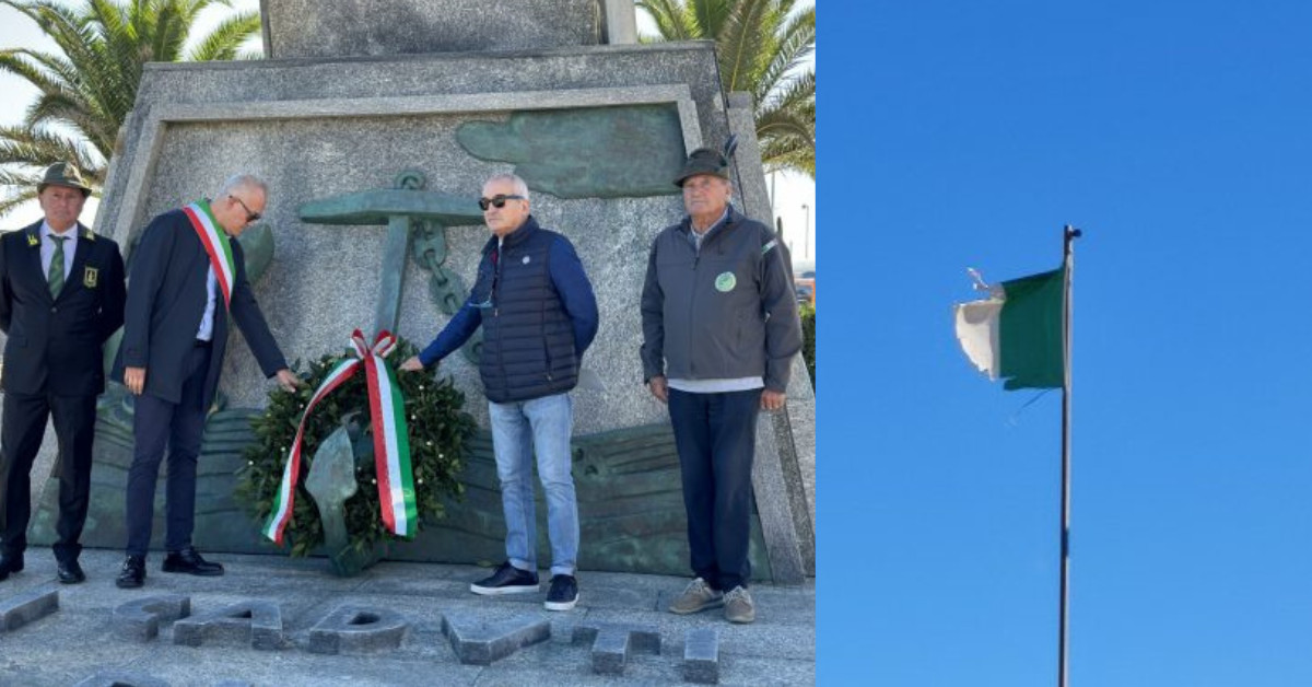 Il tricolore diventa un “bicolore”: «Bandiera sbrindellata, un’indecenza»