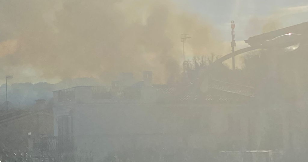 Vasto incendio in Contrada Santa Lucia, le fiamme lambiscono la A14 e alcune abitazioni <span> (Video e foto)