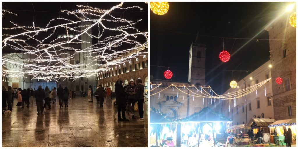 Piazza del Popolo e Piazza Arringo, spettacolo di luci per dare il benvenuto alle festività <span> (Video e foto)