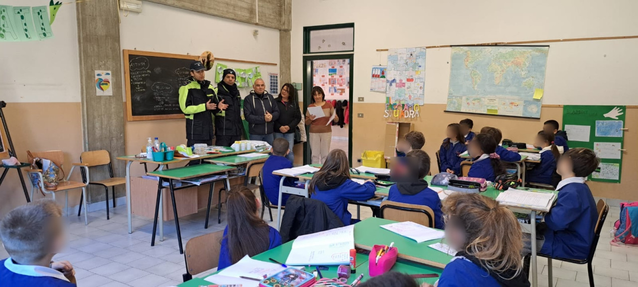 A scuola di educazione stradale con la Polizia Municipale