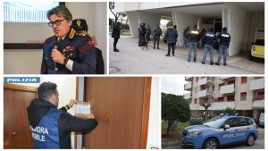 Schiaffo “patrimoniale” al capo di uno dei due sodalizi criminali in guerra per il monopolio dello spaccio a Lido Tre Archi <span> (Video e foto)