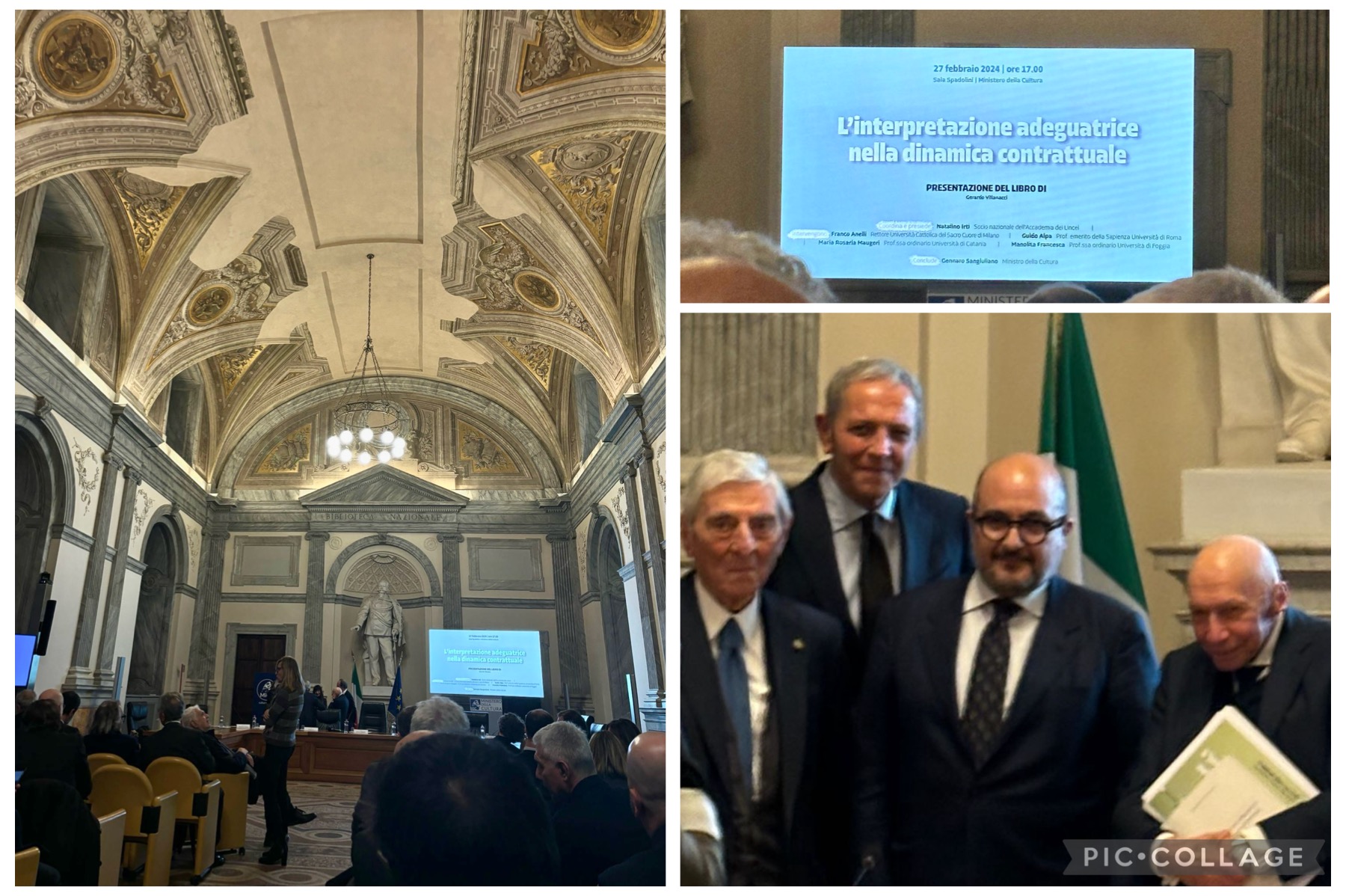 Gerardo Villanacci e “L’interpretazione adeguatrice nella dinamica contrattuale”: al Ministero della Cultura la presentazione del libro del giurista