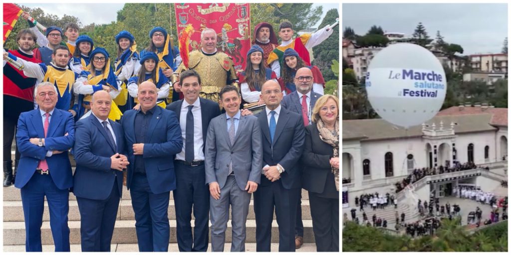 Ascoli protagonista a Sanremo con Quintana e Folli per l’inaugurazione di “Villaggio del Festival” <span> (Video)