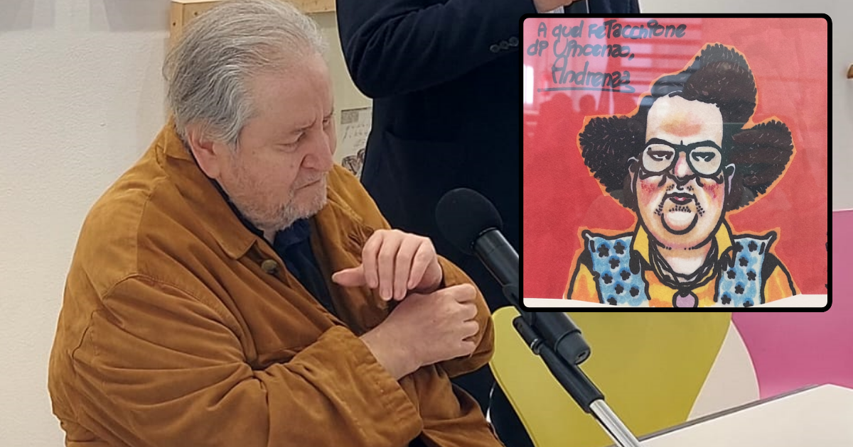 Mollica: «Questa sarà la mia ultima mostra», un viaggio tra Pazienza, San Benedetto, Poldo e Betty Boop <span> (Video)