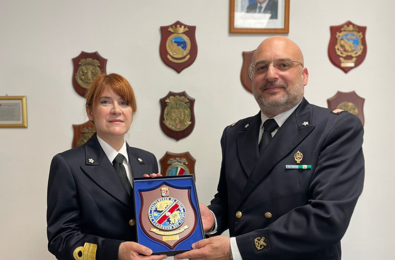 Capitaneria di Porto, il comandante Di Maglio in visita all’Ufficio Marittimo di Cupra