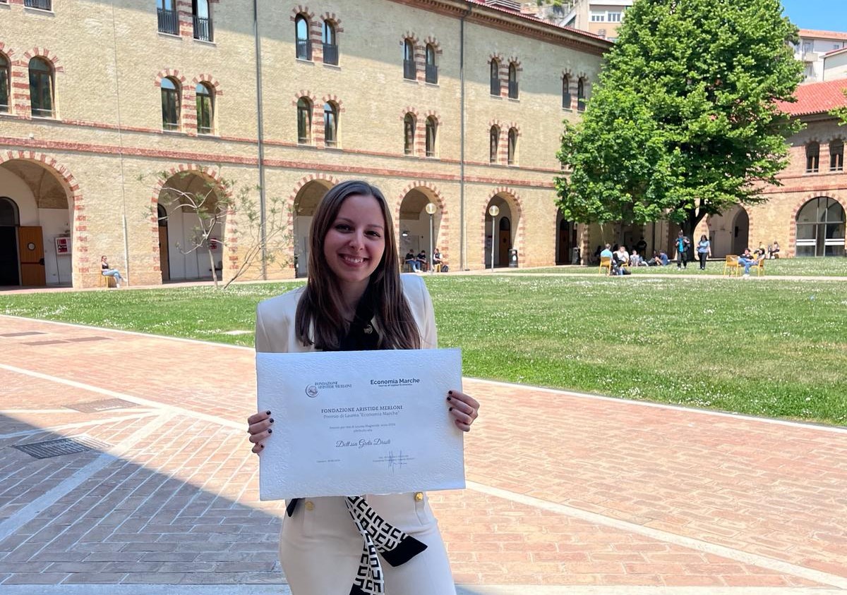 Greta Drasti vince il Premio Laurea 2024 “Aristide Merloni”