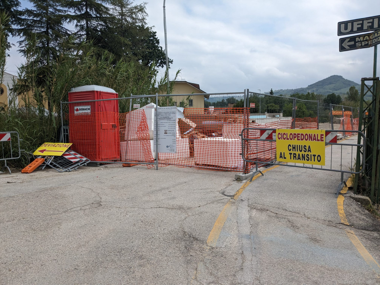 Lavori ancora in corso al ponte di Brecciarolo, perplessità sulla pista ciclopedonale