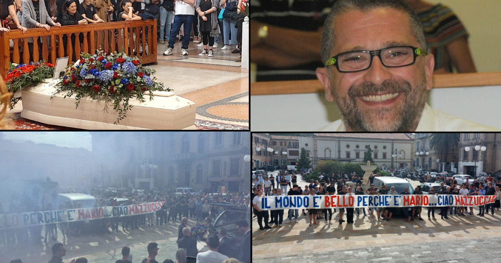 «Il mondo è bello perché è Mario»: l’ultimo saluto a Ballatore, per tutti “Mazzucche” <span> (Video)