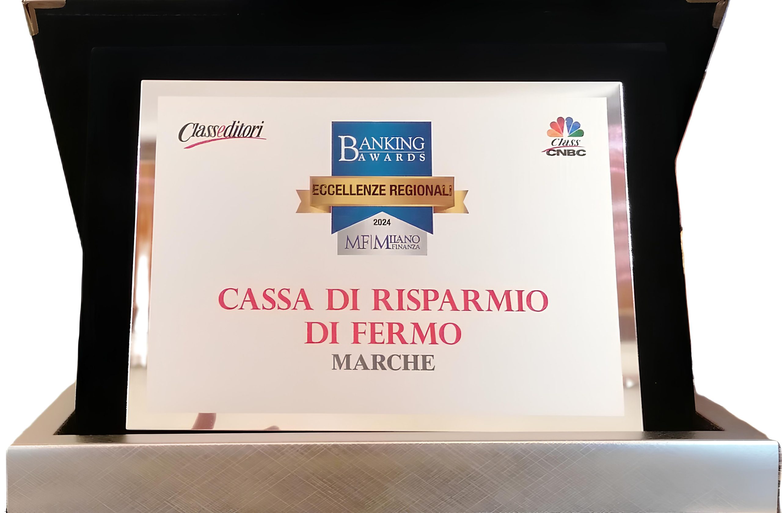 «Carifermo eccellenza regionale» Il premio al MF Global Awards 2024