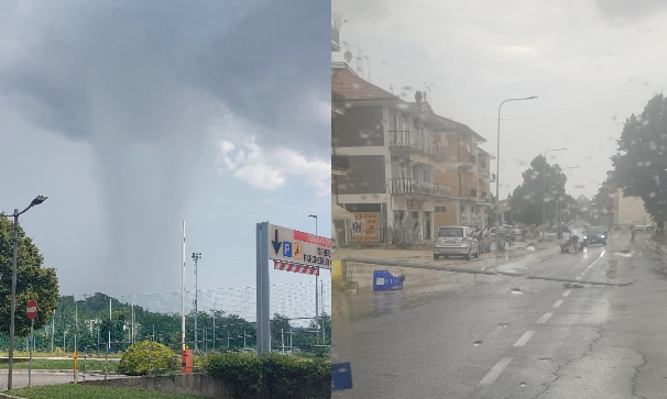 Tromba d’aria sulla Vallata: abbattuti alberi ed anche un palo della luce <span> (Foto)