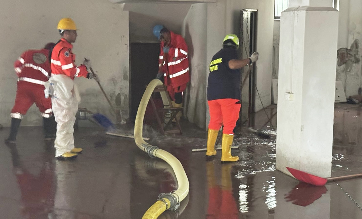 Oltre 40 volontari Anpas Marche <br> impegnati negli aiuti alla popolazione