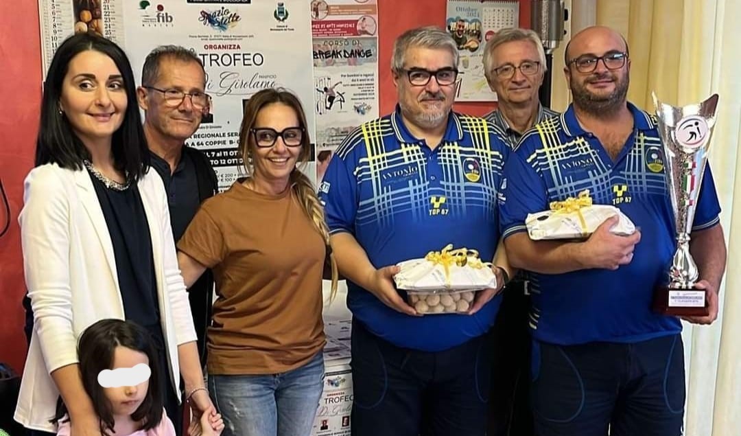Bocce, successo dei lamensi Alfredo Bachetti ed Emiliano Cinaglia alla Bocciofila Spazio Stelle