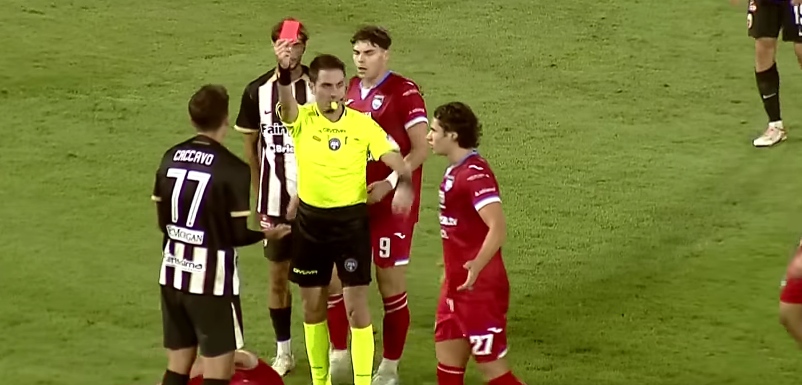 Ascoli-Pescara, mano pesante del giudice sportivo: 3 turni di stop a Caccavo