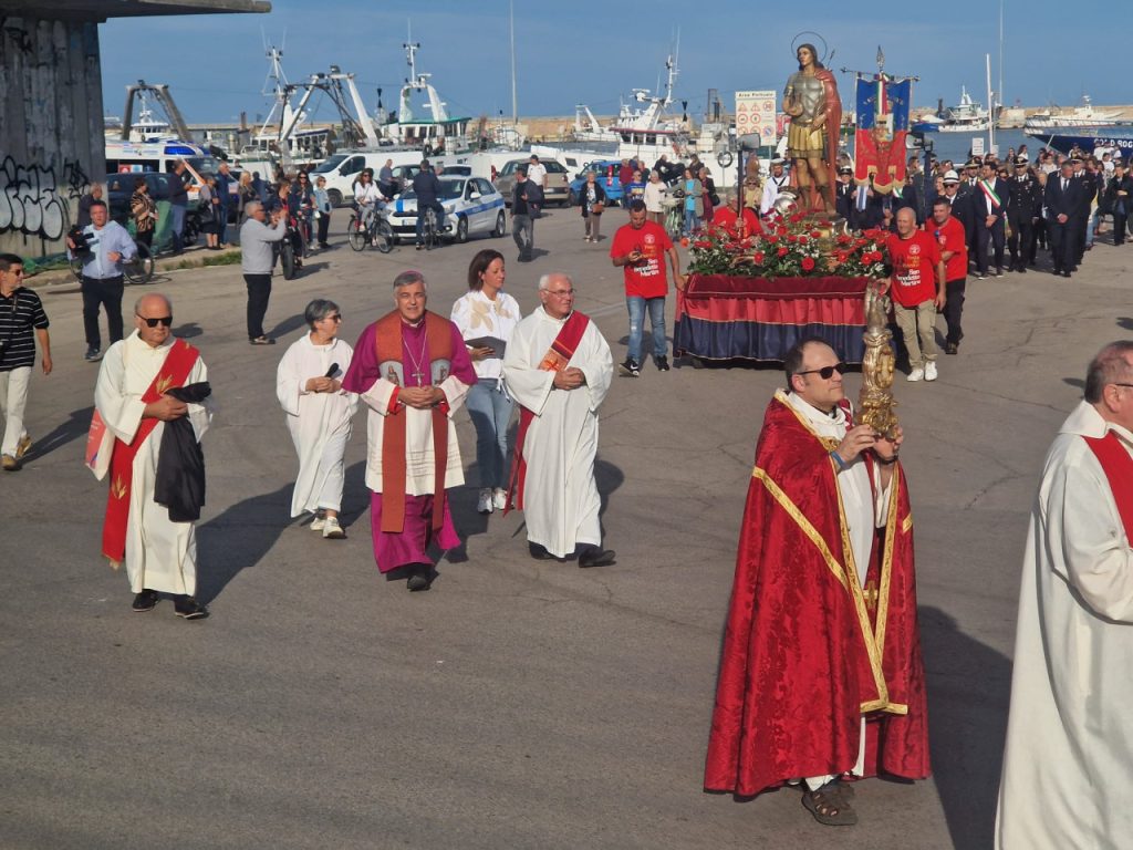 Il vescovo Palmieri: «San Benedetto e Sant’Emidio: entrambi, da fuori, hanno portato la fede nei nostri territori»   <span> (Video e foto) </span>