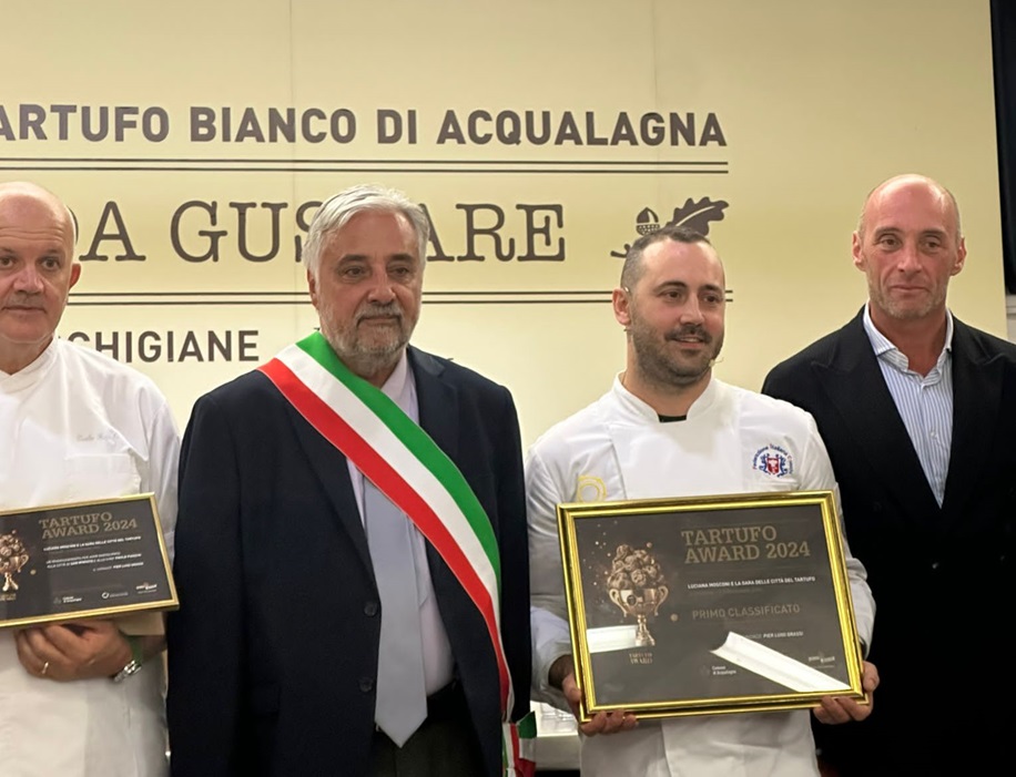 Lo chef ascolano Davide Camaioni trionfa al “Tartufo Award”