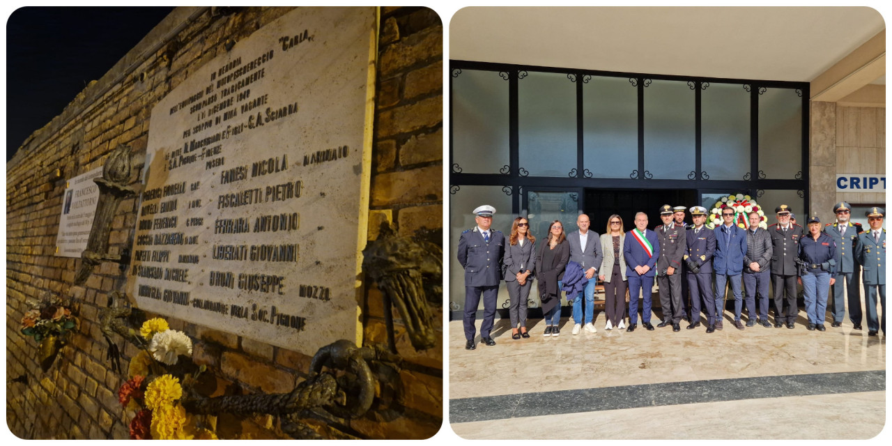 Una corona al cimitero e l’impegno per una lapide danneggiata al porto: la commemorazione dei defunti di Spazzafumo <span> (Video)