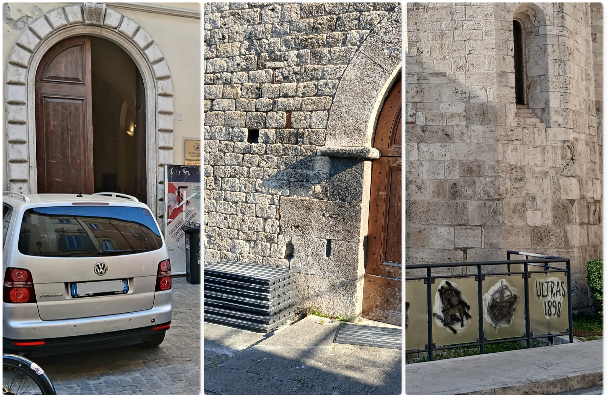 Imbrattamenti, auto in sosta selvaggia, tendoni e cantieri: niente foto ricordo per i turisti