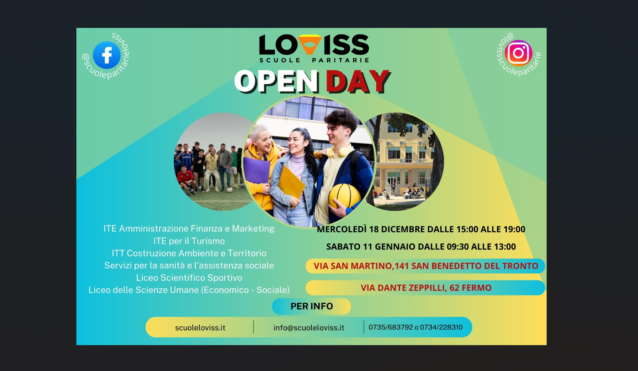 Piano scolastico “su misura” con Loviss, ecco tutte le novità e gli Open Day