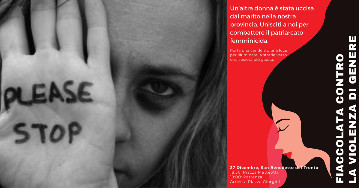 “Fiaccolata contro la violenza di genere, unisciti a noi per combattere il patriarcato femminicida”