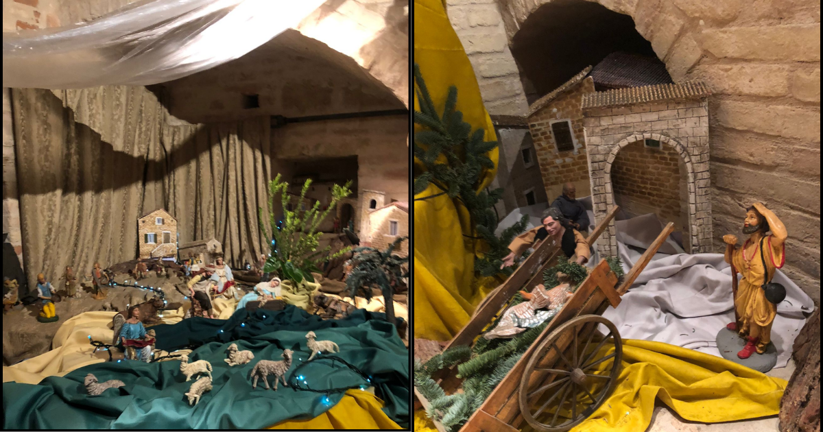 La magia del Natale in un presepe all’interno del Torrione