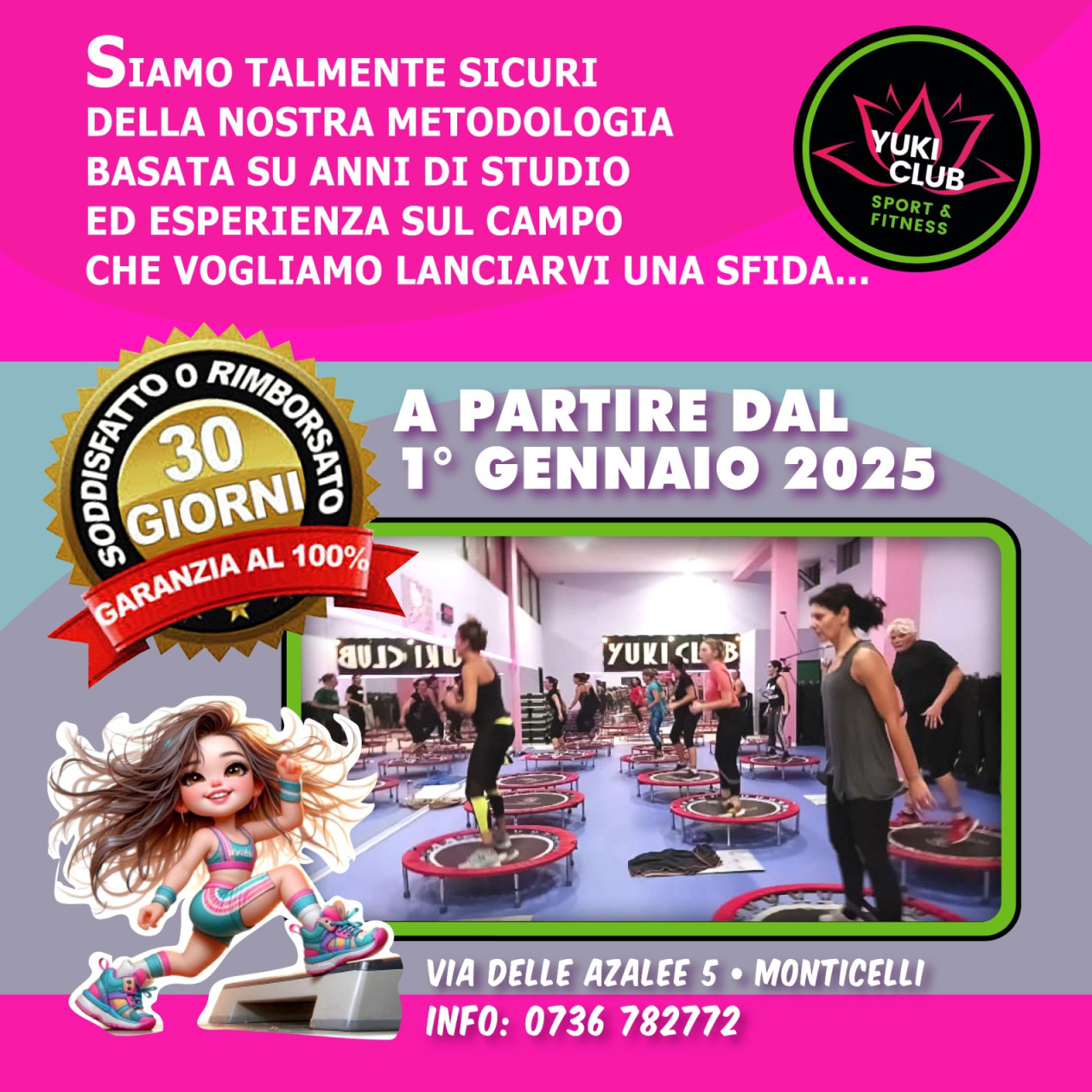 Yuki Club, la titolare Erica Torquati lancia una sfida: «Soddisfatti o rimborsati» <span> (Video)