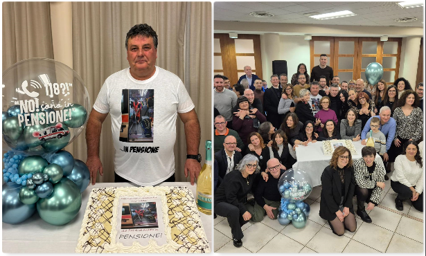 In 150 a festeggiare la pensione di Franco De Angelis, autista di ambulanze del 118 di San Benedetto <span> (Foto)