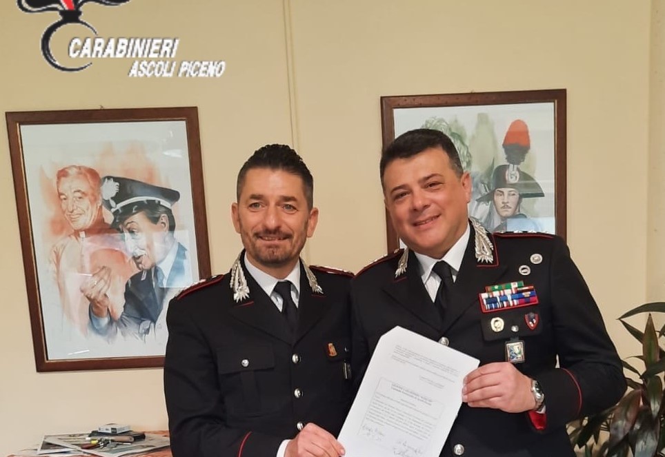 Il tenente dei Carabinieri Massimiliano D’Antonio promosso capitano