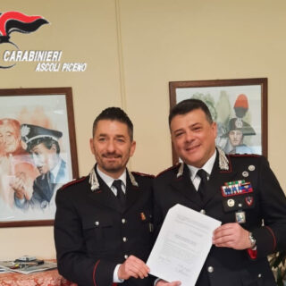 Carabinieri, il Capitano D’Antonio lascia San Benedetto per il comando di Popoli Terme