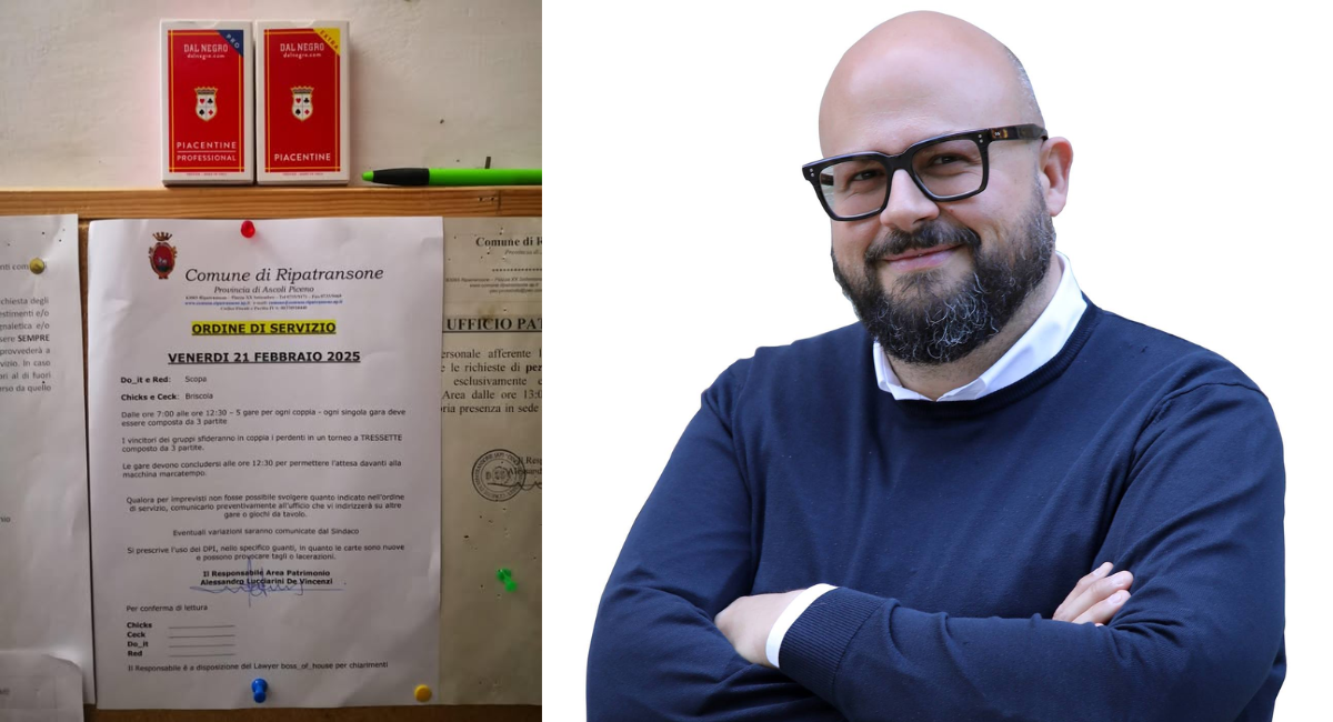 Il sindaco Lucciarini invita alcuni dipendenti comunali a giocare a carte: «Spero riscoprano un po’ di vergogna»