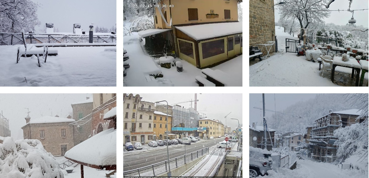 Arriva la neve di febbraio, imbiancato l’entroterra piceno <span> (Le foto) </span>