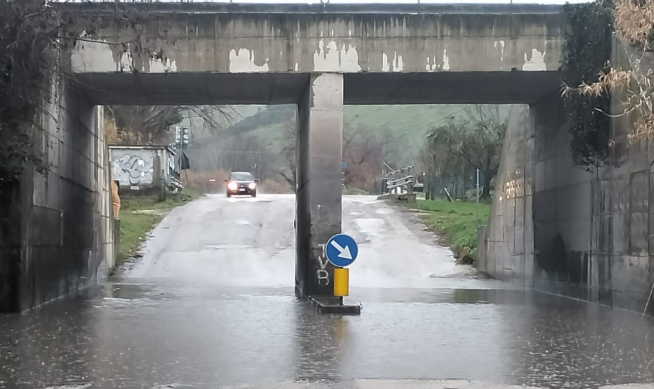 Salaria, sottopasso ancora una volta sott’acqua