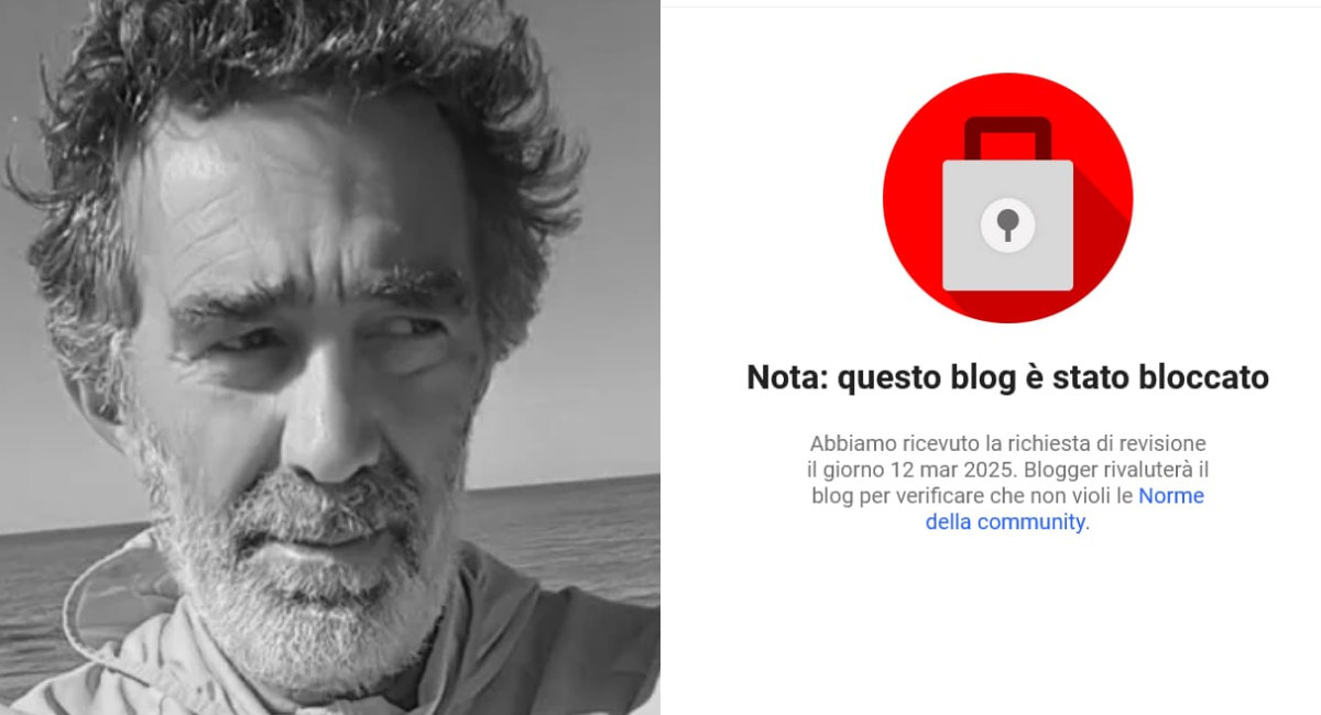 Google blocca il blog di Gianni Lannes dopo un articolo sull’affondamento del Rita Evelin