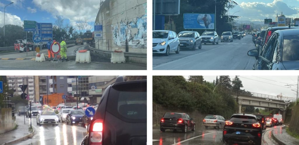 Chiusura della superstrada e disagi, giornata campale