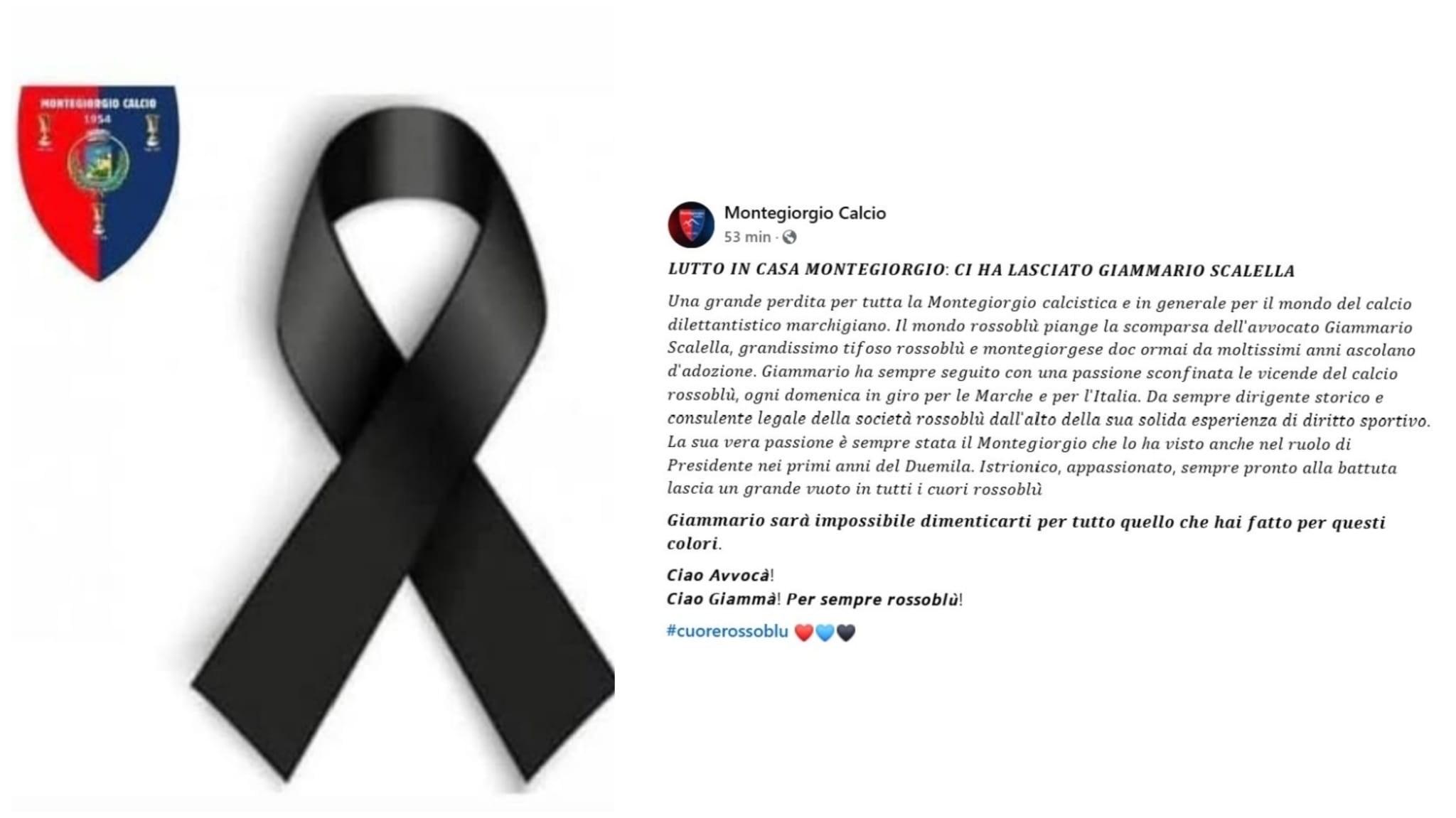 Lutto nel mondo del calcio, si è spento l’avvocato Giammario Scalella