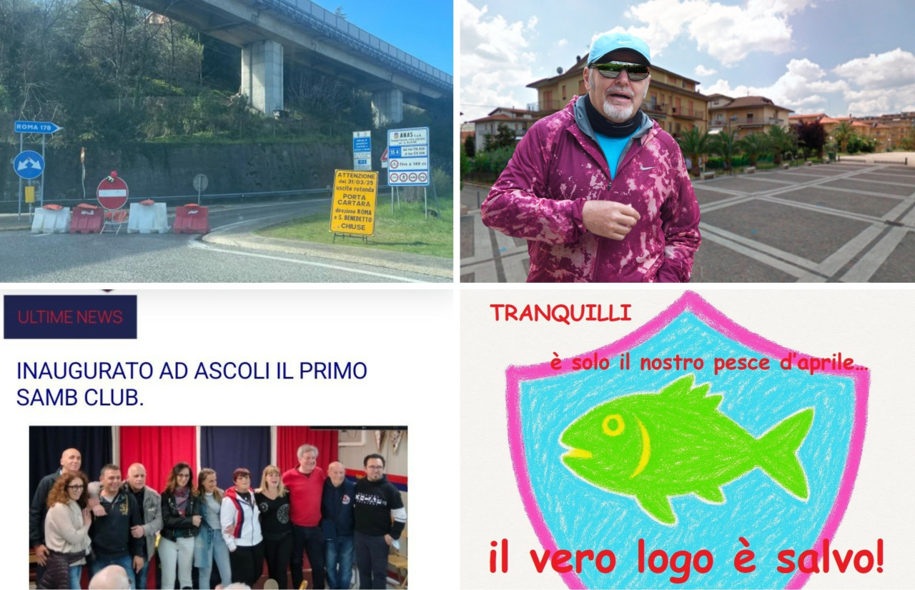 Vasco a Castel di Lama, riapertura della superstrada e il Samb Club in piazza: 1° aprile nel segno del…pesce