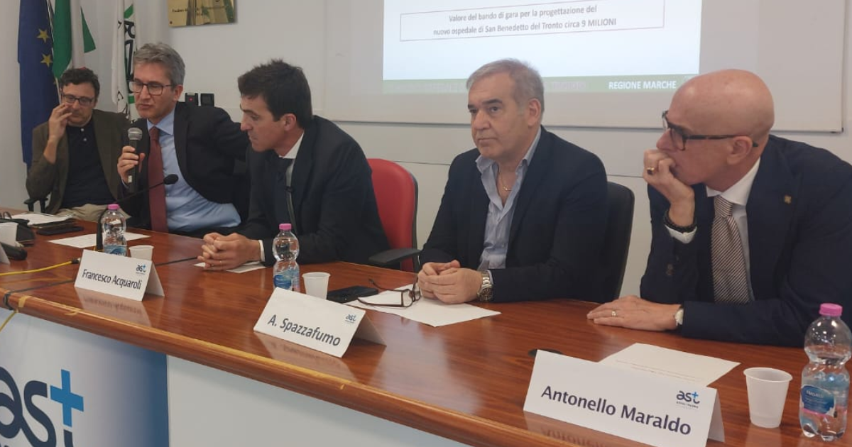 Acquaroli si prende un impegno: «Nuovo ospedale, avvio cantiere entro fine 2026, termine tra 2030 e 2031»