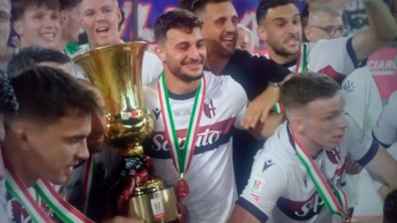 Milan-Bologna 0-1, Riccardo Orsolini ha vinto la Coppa Italia