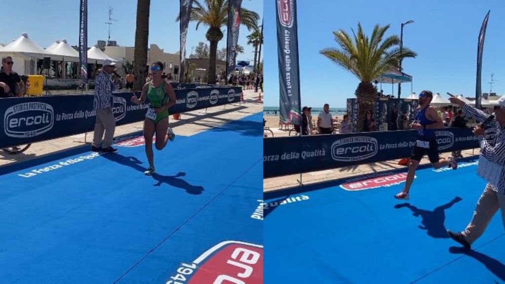 Grottammare, Enrico Melani e Zoe Orsolini vincono il Triathlon sprint <span> (Video) </span>