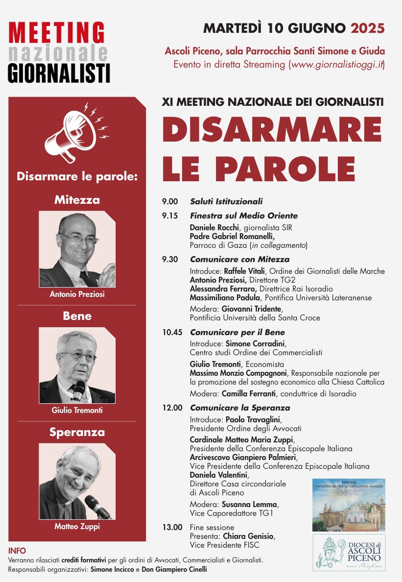 XI Edizione del Meeting Nazionale dei giornalisti, aperte le iscrizioni