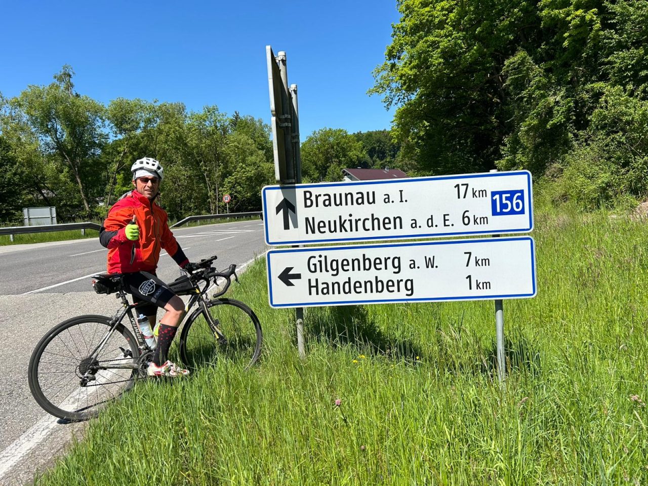In bici dalle Marche a Capo Nord, <br> Tonino Pieroni ha raggiunto la Germania. <br> «Sin qui abbastanza bene»