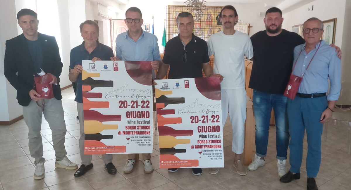 Monteprandone, per tre sere in alto i calici con “Cantine al Borgo” <span> (Video)