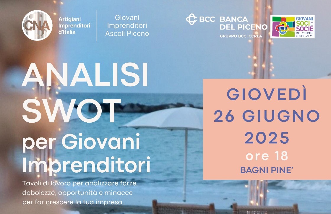 Giovani imprenditori e cooperazione: a Cupra Marittima un workshop sul futuro delle imprese locali