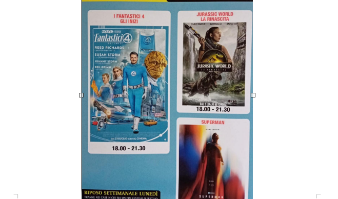 Palariviera: i film della settimana