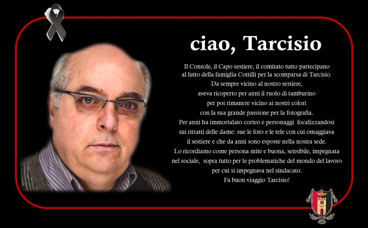 Lutto a Porta Tufilla: addio a Tarcisio Cottilli