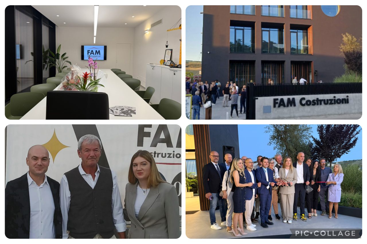 Fam Costruzioni inaugura la nuova sede in via del Commercio dopo oltre 40 anni di attività <span> (Foto)